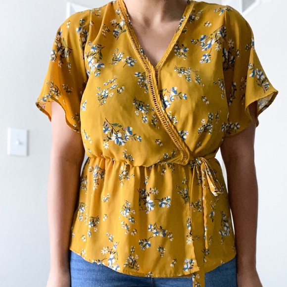 Tops - Mustard Yellow Blouse